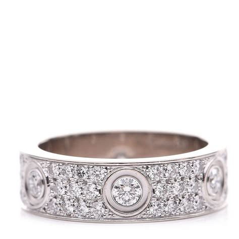 white gold love ring cartier|cartier love rings women.